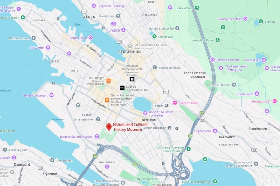 Map Bergen City